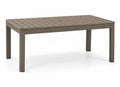 Tavolo rettangolare da esterno in resina marrone 150x90x74 cm